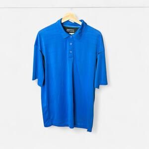 Nike Golf DRY FIT Polo Shirt - Men's XL Blue Short Sleeve Performance Top